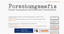 Desktop Screenshot of forschungsmafia.de