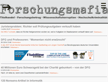 Tablet Screenshot of forschungsmafia.de